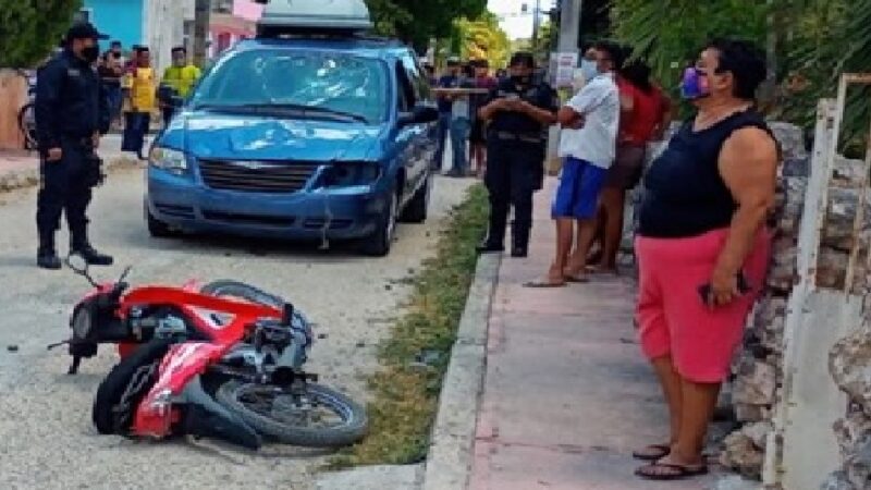 Dos hermanos van por las tortillas y chocan en Samahil