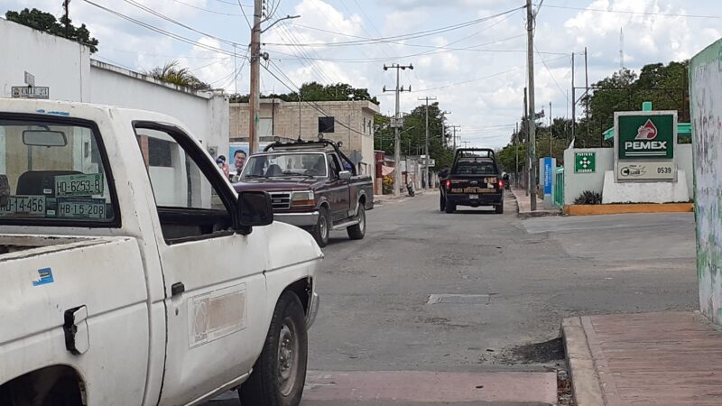 El alcalde Ismael Aguilar mando a bloquear la casa del candidato del pan en Dzidzantún