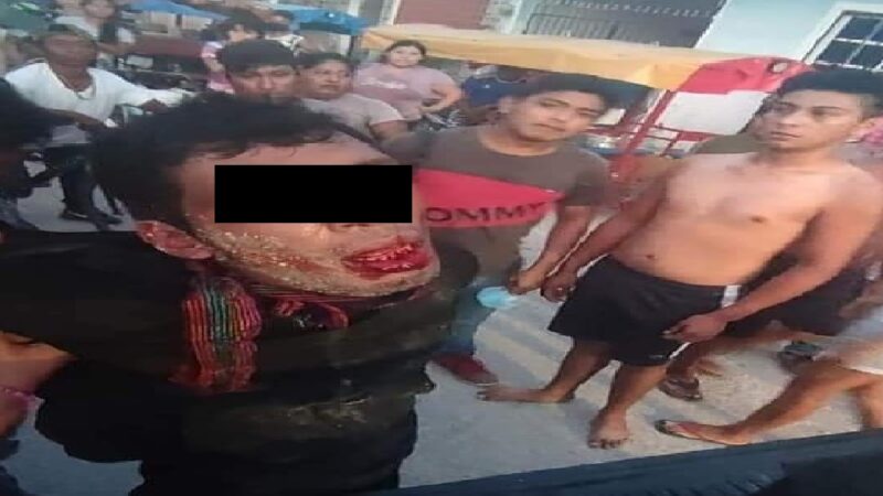 Un veracruzano recibió brutal tunda por intentar robar una moto en Progreso