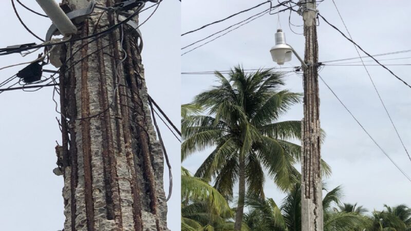 Alcalde pone en riesgo la seguridad de los Telchaqueños, se niega a comprar postes