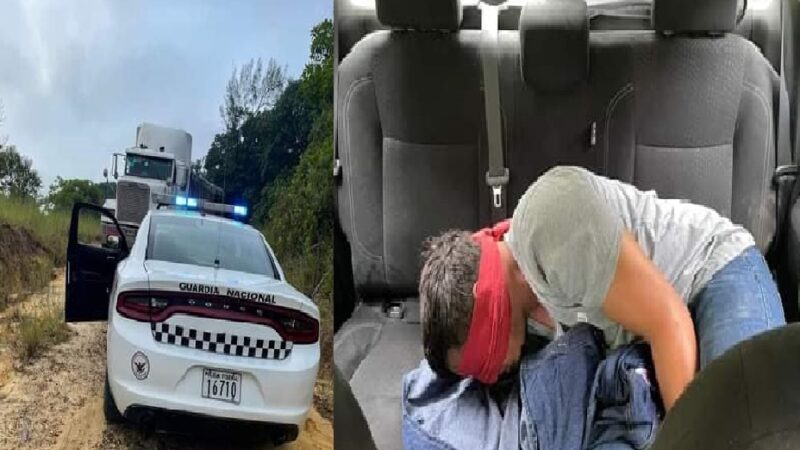 Guardia Nacional recupera tráiler robado y libera al chófer secuestrado