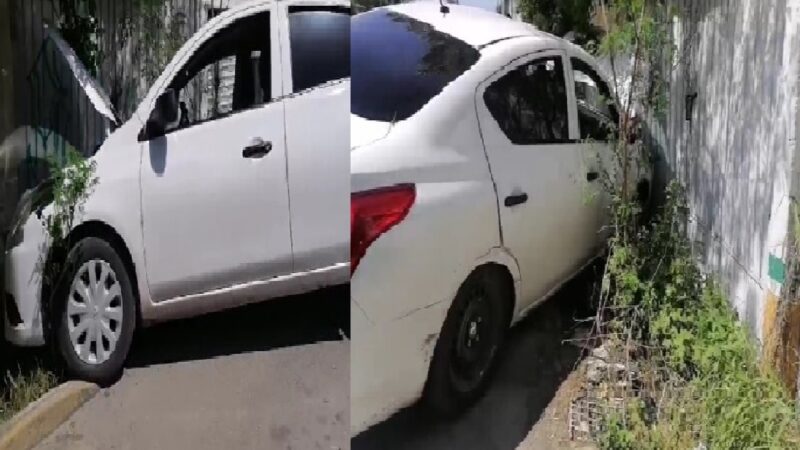 El conductor de un Tsuru choca a un Versa y se da a la fuga en el Oriente de Mérida