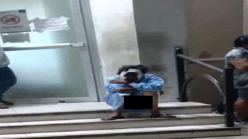 Personal médico sacó a una paciente del hospital O’ Horán con solo una bata