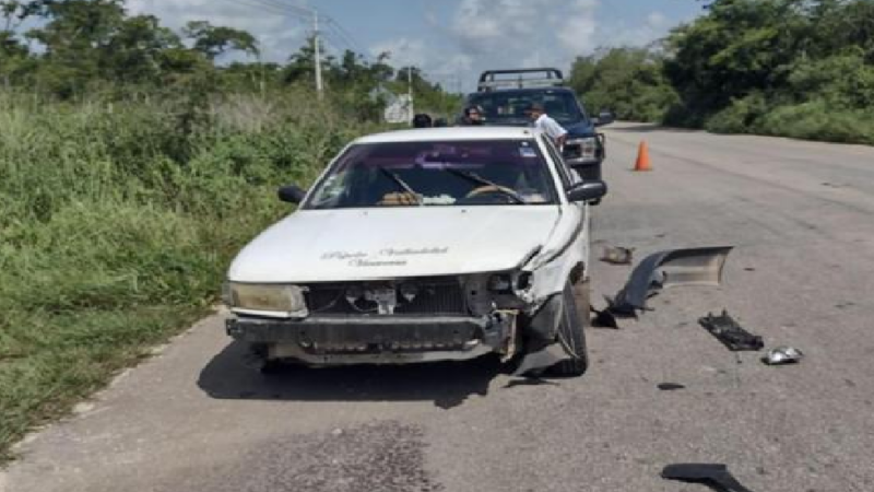 Cuatro lesionados en choque en Valladolid, ambos conductores dicen no tener la culpa.