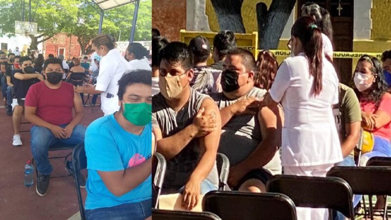 Dzidzantunences entre los 18 y 29 años recibieron la vacuna contra el Covid-19