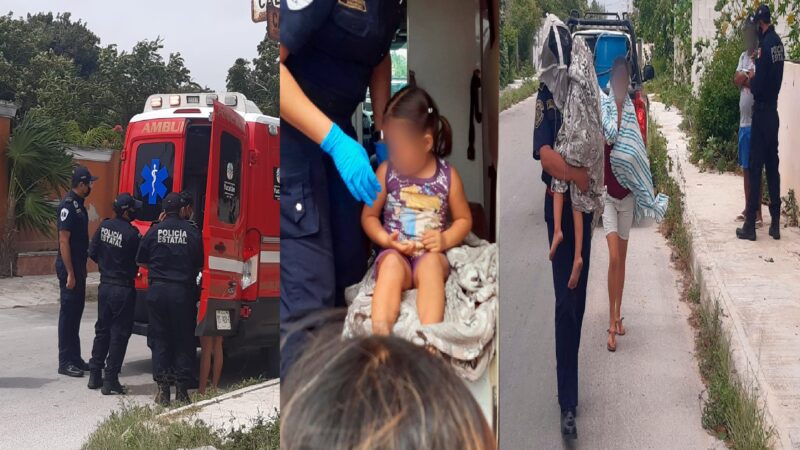 Paramédicos de la SSP auxiliaron a una familia atacada por abejas en Chicxulub Puerto