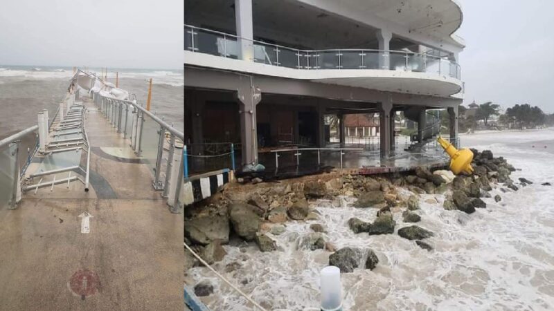 Inicia el recuento de daños ante el paso del huracán Grace por Quintana Roo