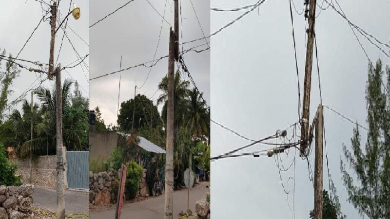 Ciudadanos de Yobaín con el Jesús en la boca de morir aplastados o electrocutados