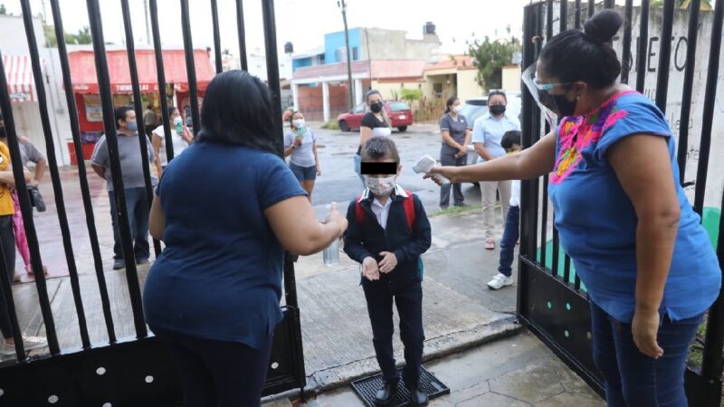 Sin contratiempos el regreso a clases en las escuelas de Yucatán.