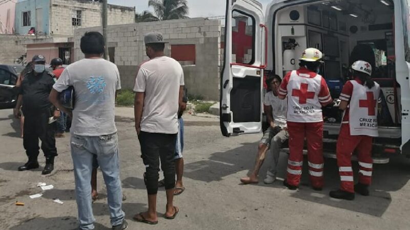 Joven motociclista se lesiona luego que chocó contra un Beat que se voló un alto