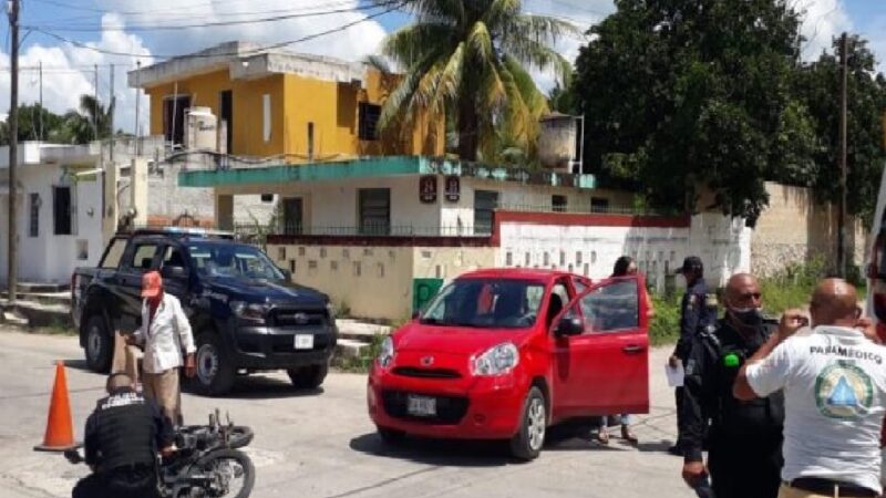 Conductora chiapaneca atropella y lesiona a una motociclista en Izamal
