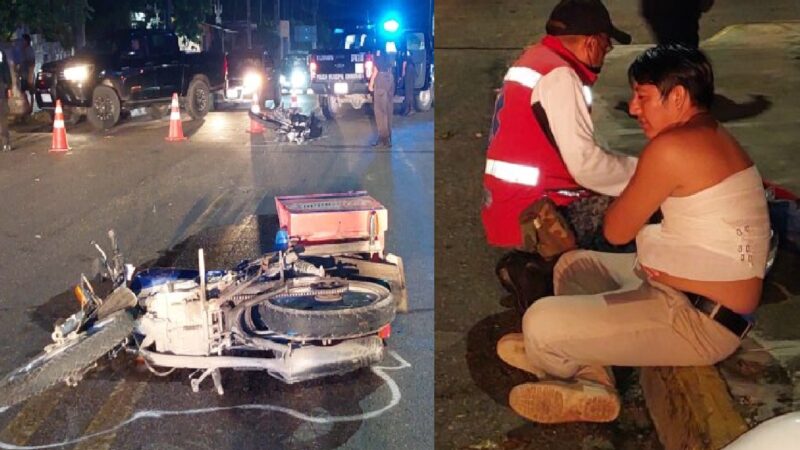 No llego la Pizza, un ebrio choco al repartidor en Tizimín