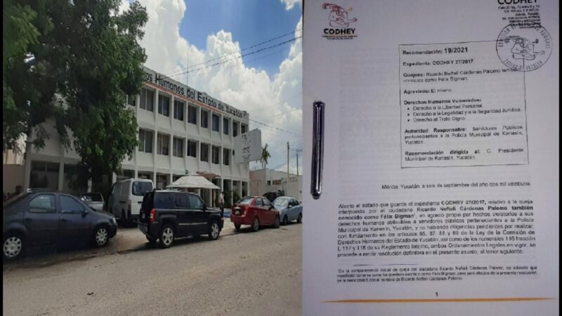 Por agredir a un reportero, el alcalde y policías de Kanasín reciben recomendación de la CODHEY