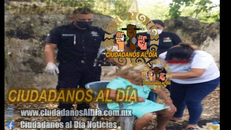 Abuelita de Yobaín sufre golpe de calor, es auxiliada por paramédicos de la SSP