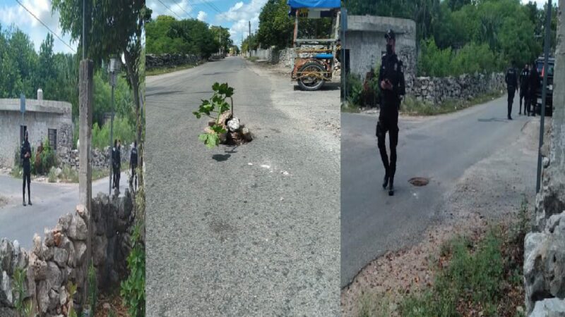 Ciudadanos piden al acalde se bachee las calles de Dzidzantún