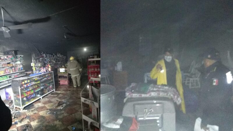 Un corto circuito incendio la tienda Espacio Grety en Mocochá  