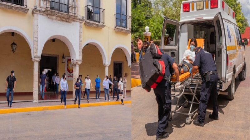 Se quema el palacio de Valladolid, resulto ser un simulacro.