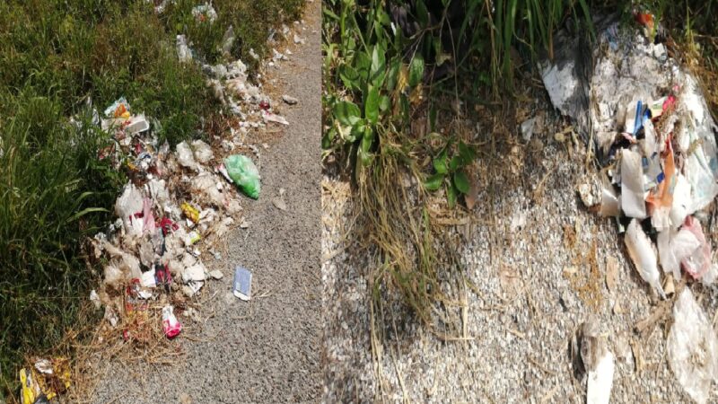 La ciclovía ya es un basurero en Motul, ante la ineficacia del alcalde Roger Aguilar, denuncian