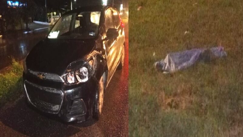 Un automovilista atropelló y mató a un peatón en el periférico de Mérida