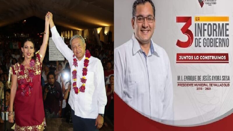 Ex alcaldes de Valladolid no pueden justificar más de 70 millones de pesos, AMLO los protege.