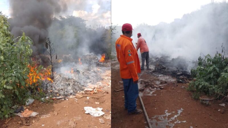 Basureros clandestinos un problema para la común de Conkal, ahora lo incendiaron