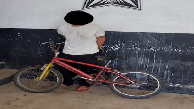 Violento sujeto intentó vender una bicicleta y terminó encarcelado en Tizimín