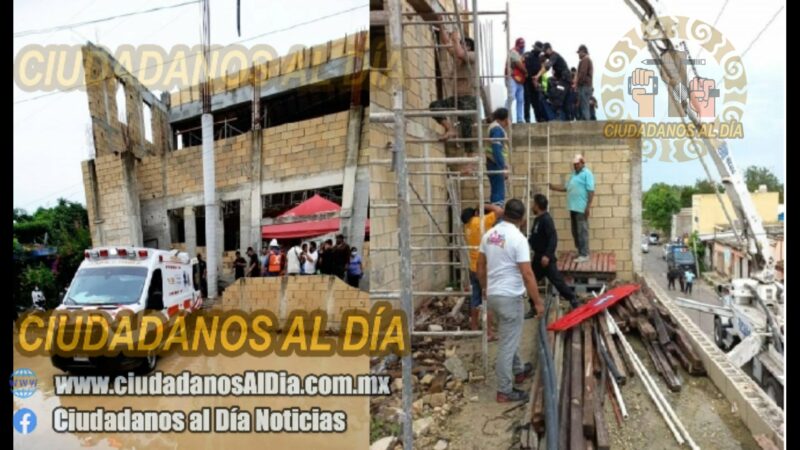 Trabajador grave, se electrocutó y cayó de una construcción en Celestún