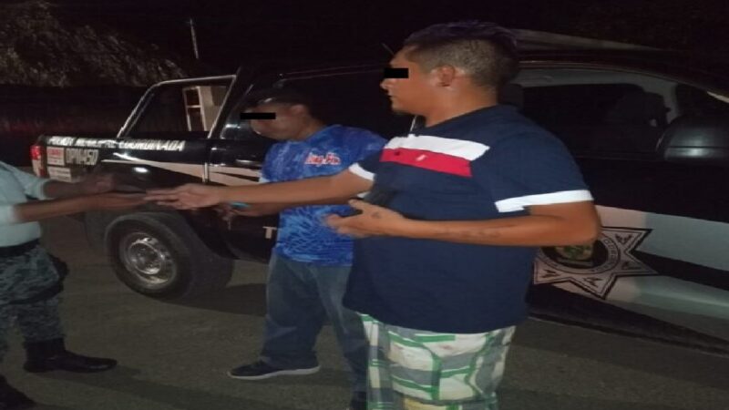 Policía de Tizimín detuvo a dos sujetos con posesión de droga “cristal y cannabis”