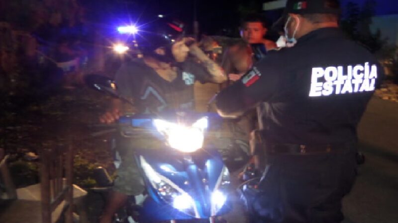 Patrulla de Motul choca y lesiona a un motociclista luego se dio a la fuga