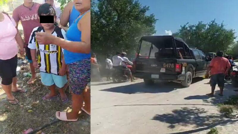 Robachicos intentaron sustraer a un menor en Celestún, no hay detenidos  