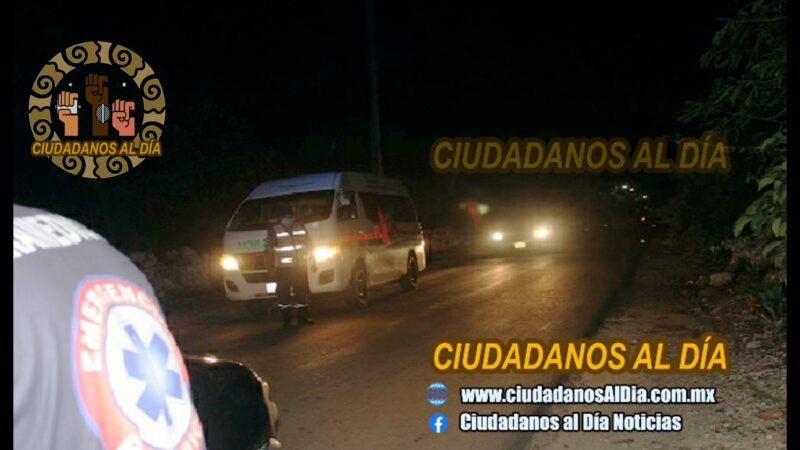 Bien ebrios Diana y Alberto derrapan y los detienen policías de Dzidzantún