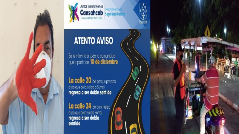 Revés al reglamento de circulación vial en Cansahcab, dos calles vuelven a ser de doble sentido