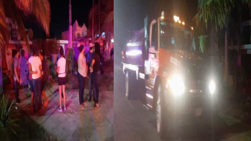 Una pareja, se incendió su casa en la avenida Líbano y sufren quemaduras