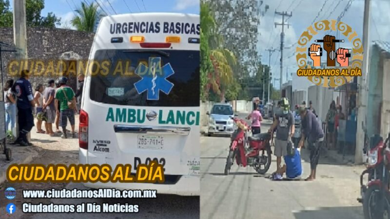 Por andar con las prisas no midió su distancia y chocó por alcance a una motociclista.