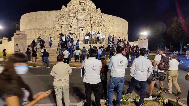 Periodistas yucatecos exigen al gobierno frenar los asesinatos de periodistas en México