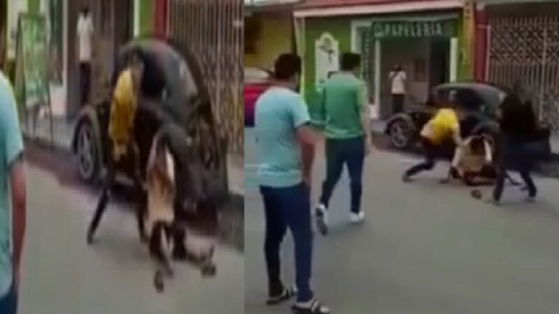 (Video) Apalean a un ex comandante de Kanasín por abuso policiaco