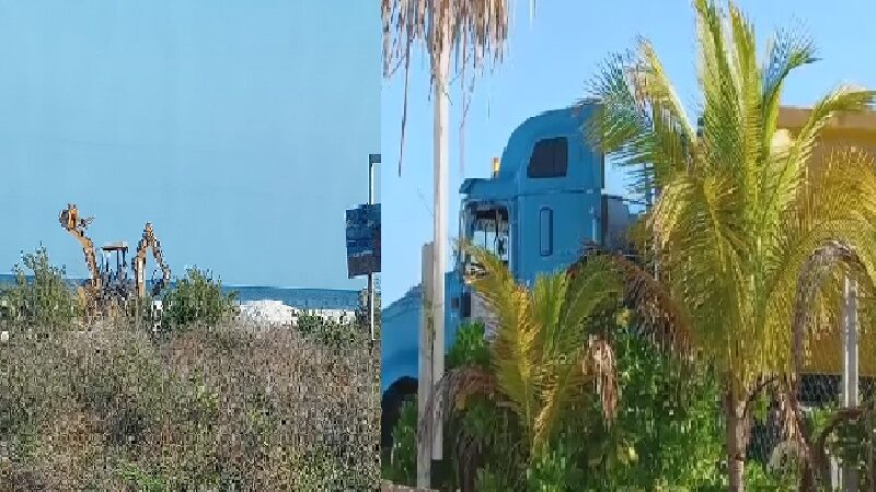 Telchaqueños denuncian el robo de arena de sus playas