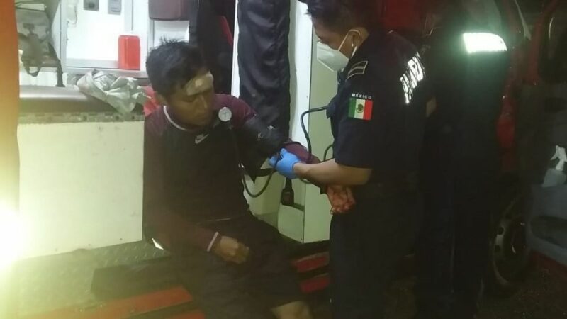 De un certero botellazo en la cabeza lo dejaron como alcancía en Tizimín