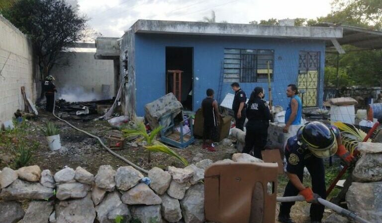 Dos ebrios queman basura, un tinglado y hasta un cuarto en San Antonio Kaúa II