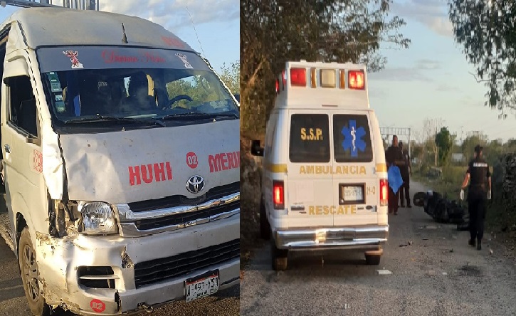 Taxista atropelló y mató a un maestro y a su esposa luego se dio a la fuga en Sahcabá.