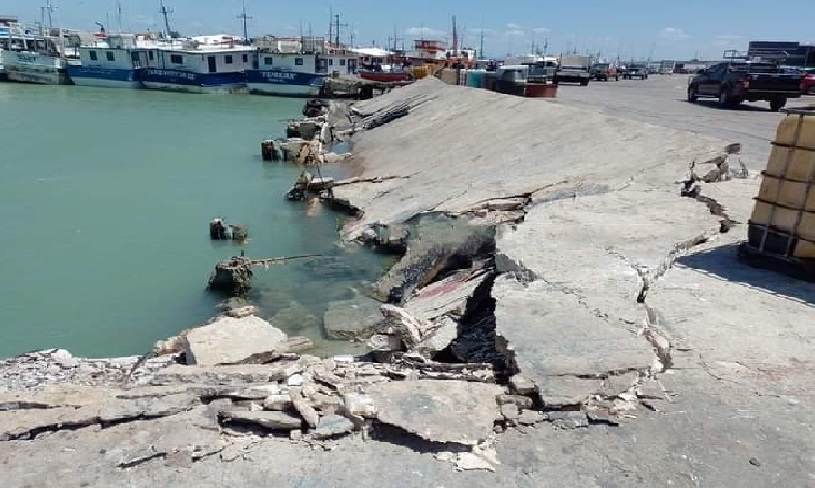 Se desploma más de 50 metros del Muelle De Yucalpetén en Progreso