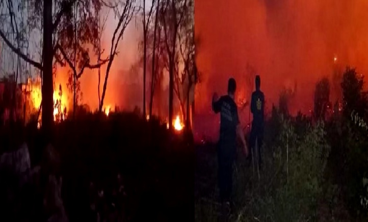 Tizimileño causa un incendio cuando quemaba basura en un terreno en la Huayita