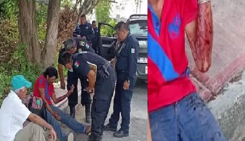 El chucho discutió y macheteo a Gerardo Adrián en Tizimín