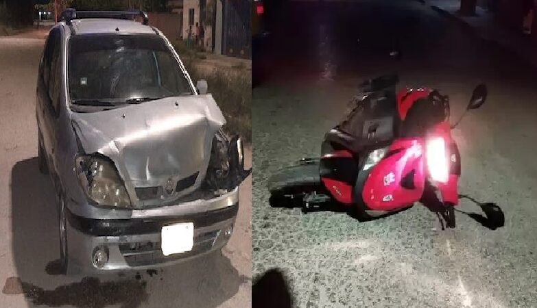 Ebrio chofer chocó y lesionó a dos hermanas luego intento fugarse en Valladolid