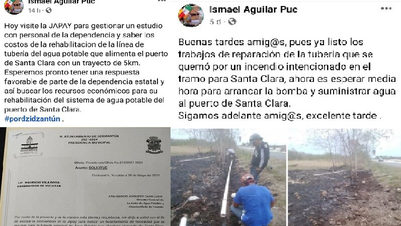 Se quema menos de 100 metros de tubería, edil pide recursos para cinco kilómetros