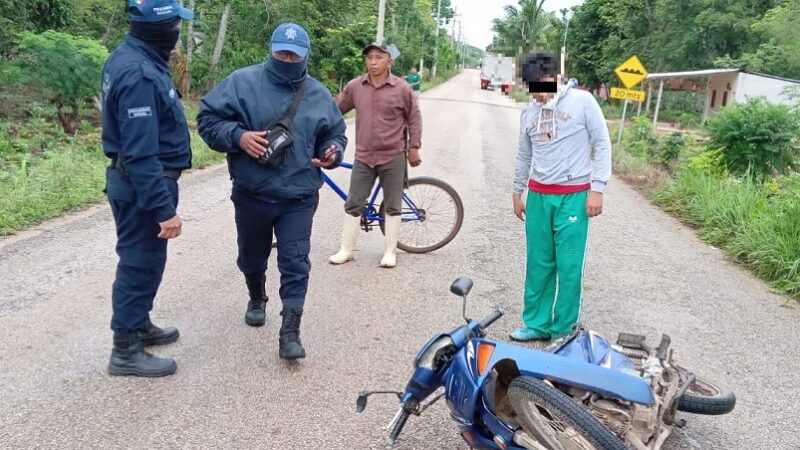 Estudiante Tizimileño no llegó a su escuela derrapó en el camino