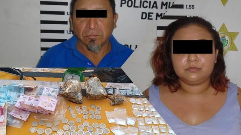 Policía detuvo a dos mininarcos en el mercado de San Benito vendiendo droga