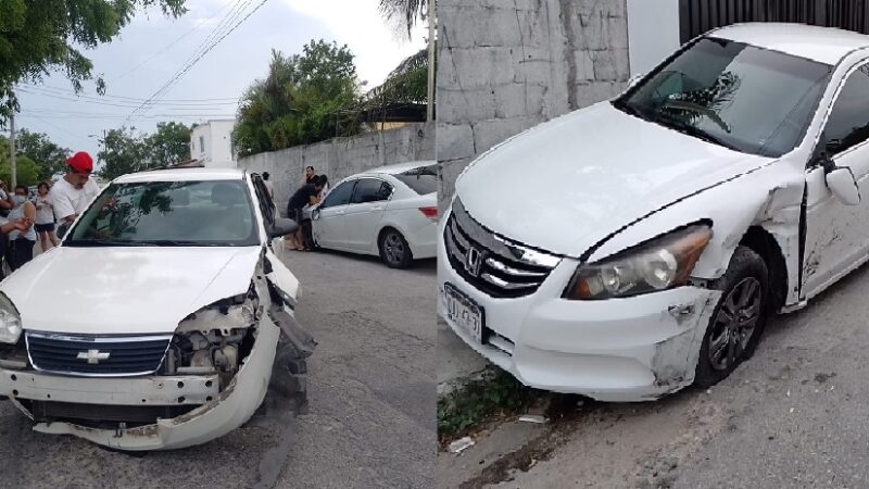 Al chofer de un Malibú le ganaron las copas y chocó contra un Honda estacionado