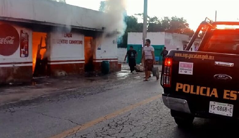 Se quemo una tienda en Holcá a causa de un corto circuito