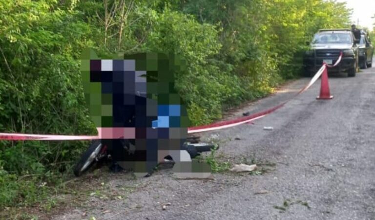 Un joven derrapa en su moto Italika y muere en la vía Chemax-Chulutan.